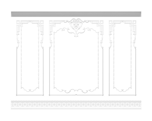 Стена RODECOR Шинуазри Пагода Ф2 77032CN (3000*4000), компл