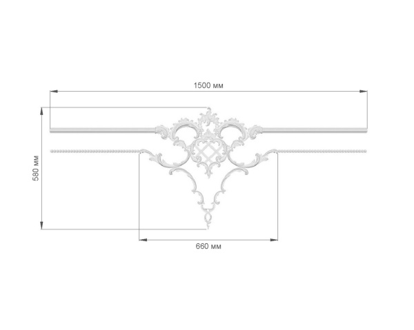 Узел RODECOR Рококо 66114RC (580*660), компл