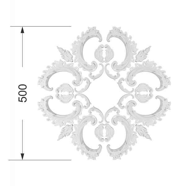 Розетка RODECOR 87601RD (480*480), компл