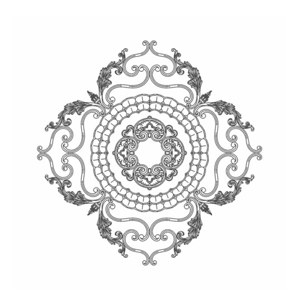 Розетка RODECOR Шинуазри Камелия Ф3 87502CN (1040*1040), компл