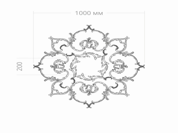 Розетка RODECOR Рококо 87038RC (1000*1000), компл