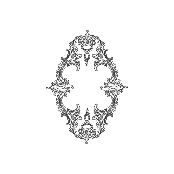 Розетка RODECOR Рококо 87022RC (655*470), компл