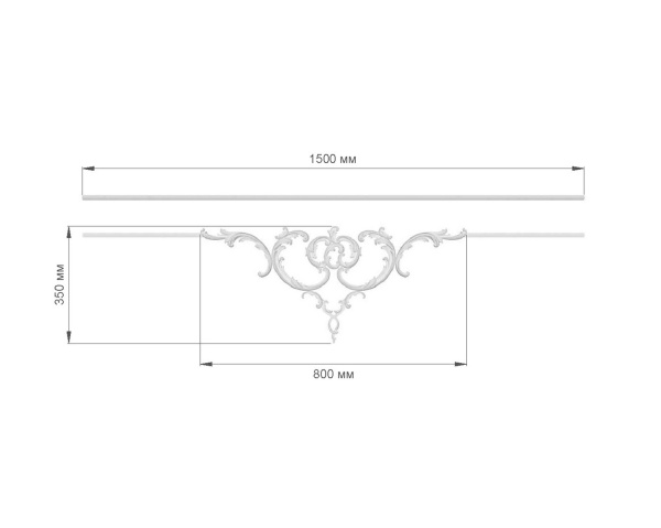 Узел RODECOR Рококо 66111RC (350*800), компл