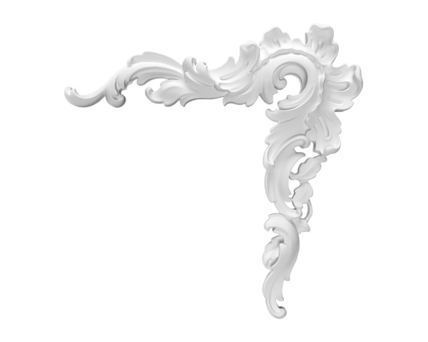 Угловой элемент RODECOR Рококо 0306RRC (225*220*16) правый, шт