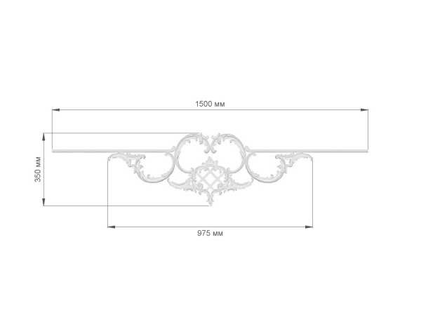 Узел RODECOR Рококо 66119RC (350*975), компл