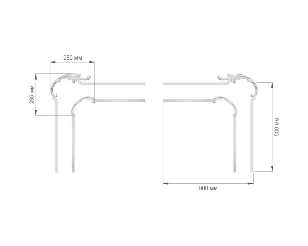 Узел RODECOR Рококо 66095RC (235*250), компл