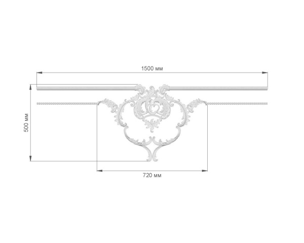 Узел RODECOR Рококо 66116RC (500*720), компл